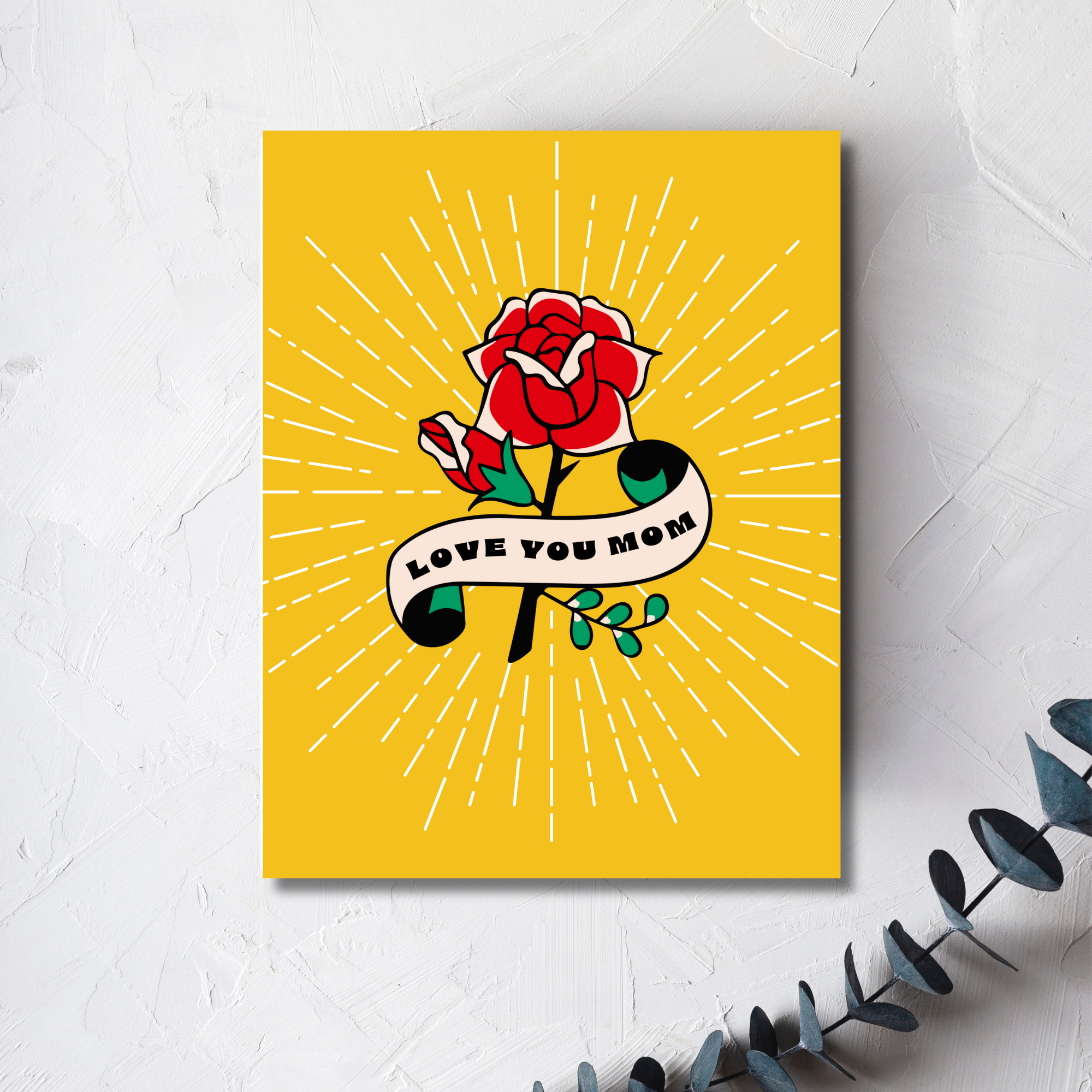Love You Mom Greeting Card