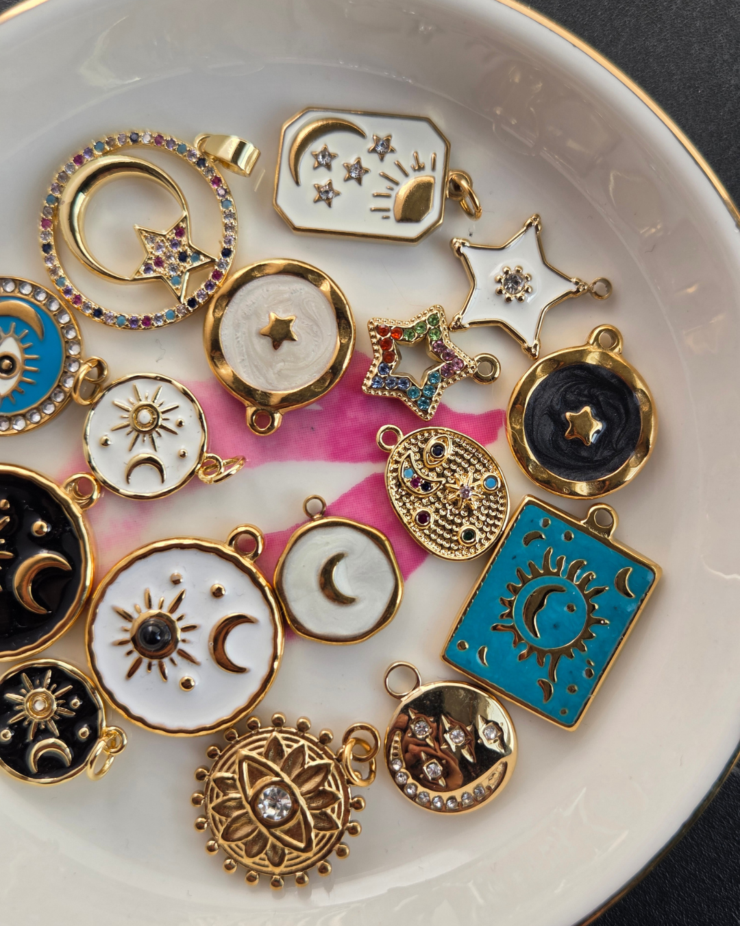 Celestial Charm Edit - Star, Moon & Sun Charms for Custom Jewelry, Necklaces & Bracelets