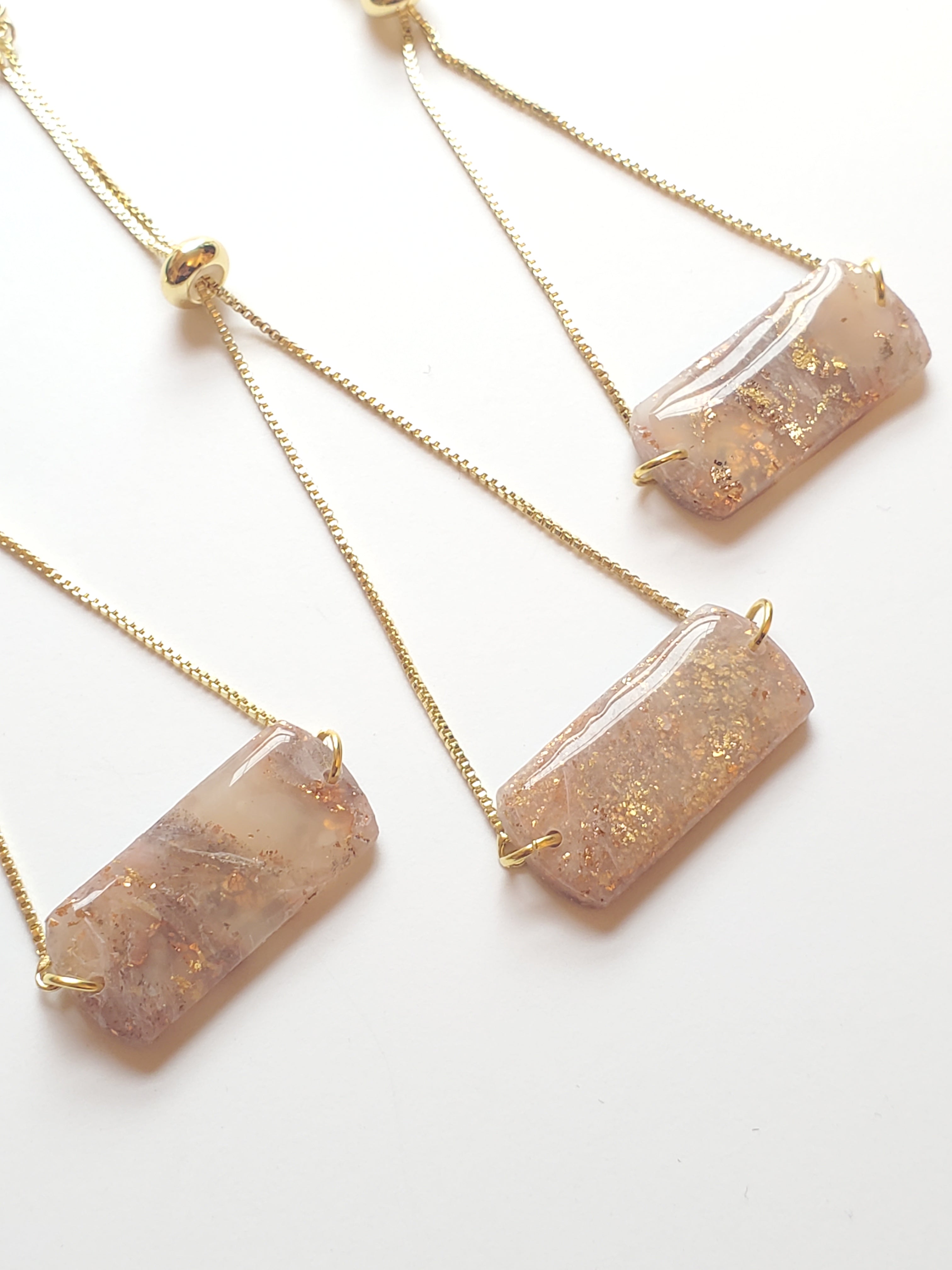Nature Inspired Clay Pendant Bracelet