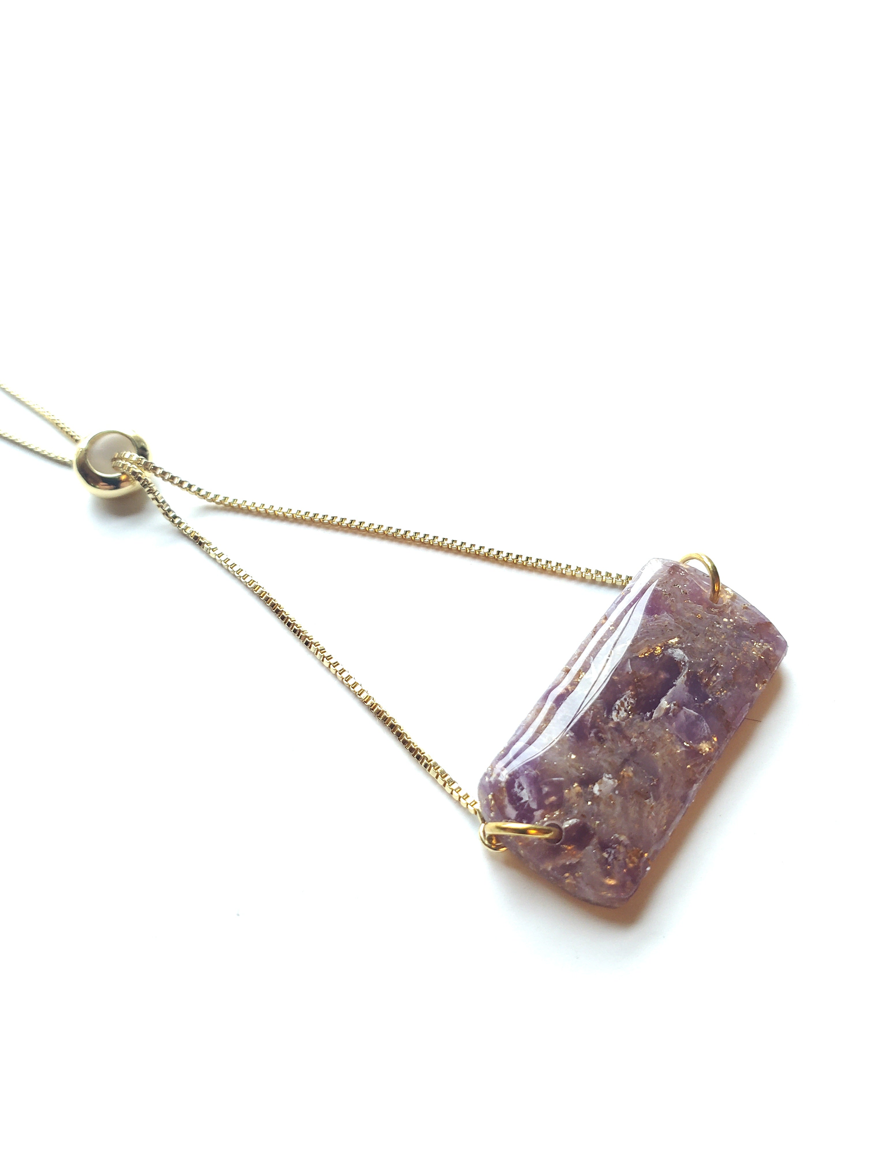 Nature Inspired Clay Pendant Bracelet