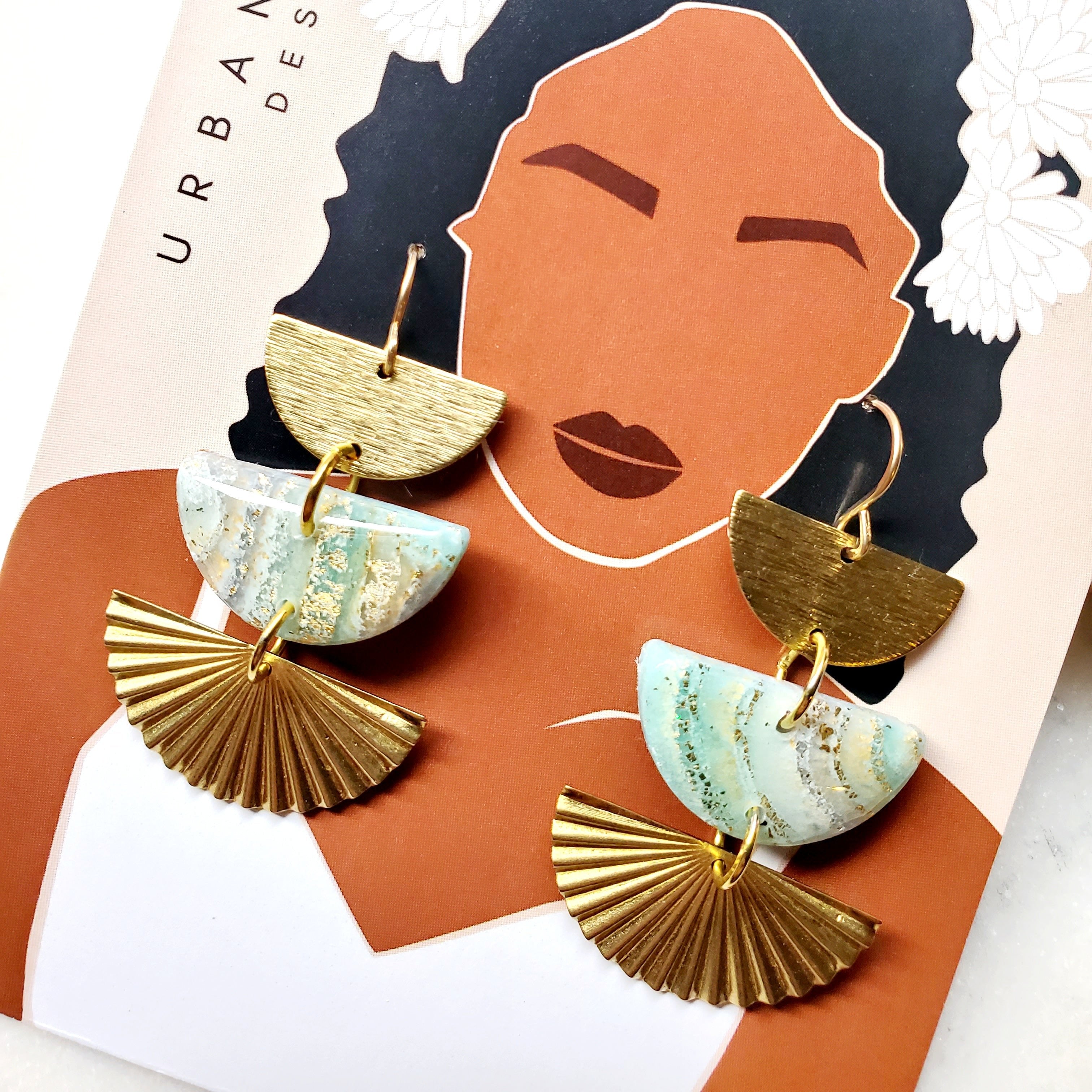 MIA Sky Statement Earrings 14K Gold Filled