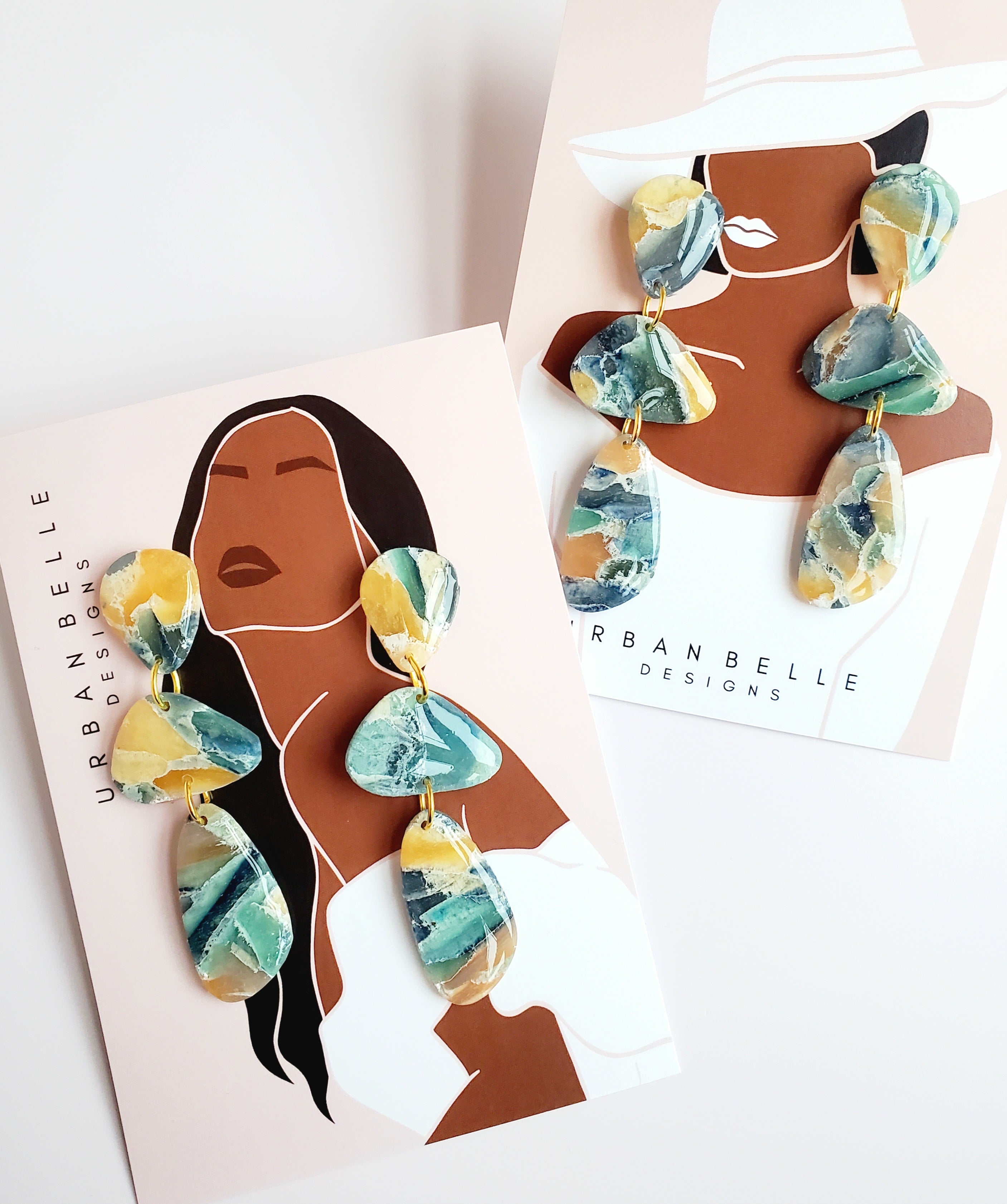 PENELOPE Statement Earrings - Golden Coast