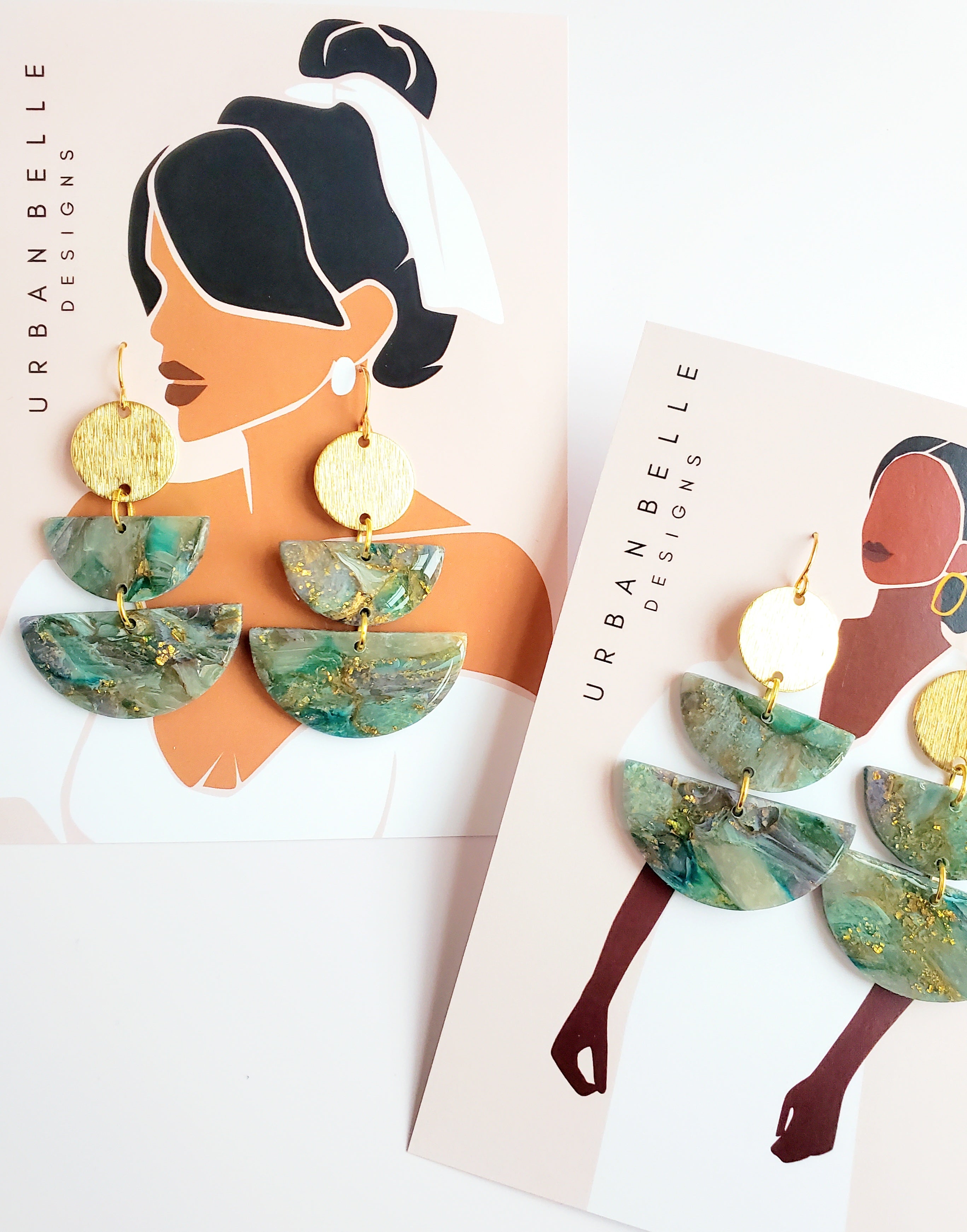 LUNA Statement Earrings - Botanical Bloom