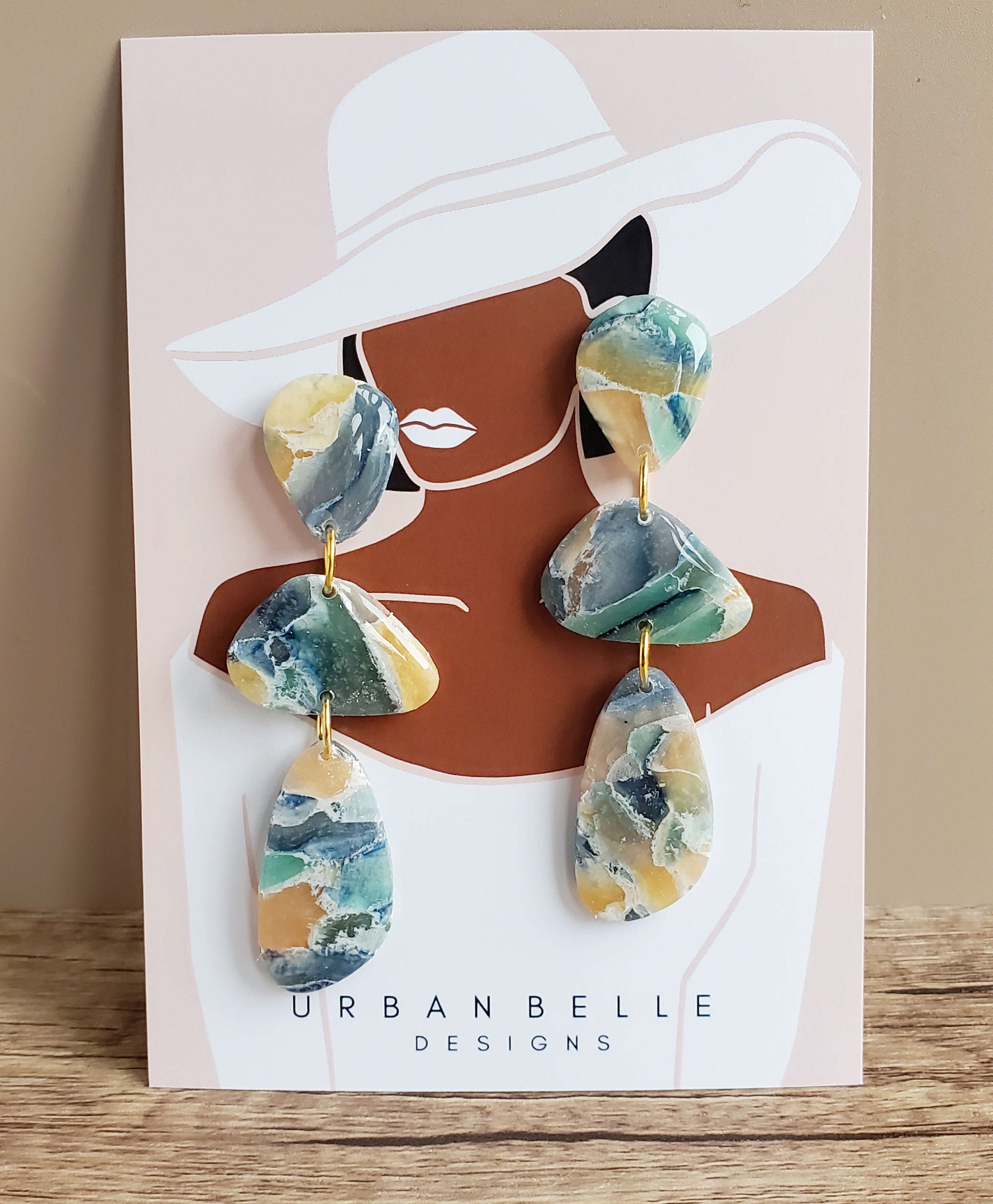 PENELOPE Statement Earrings - Golden Coast