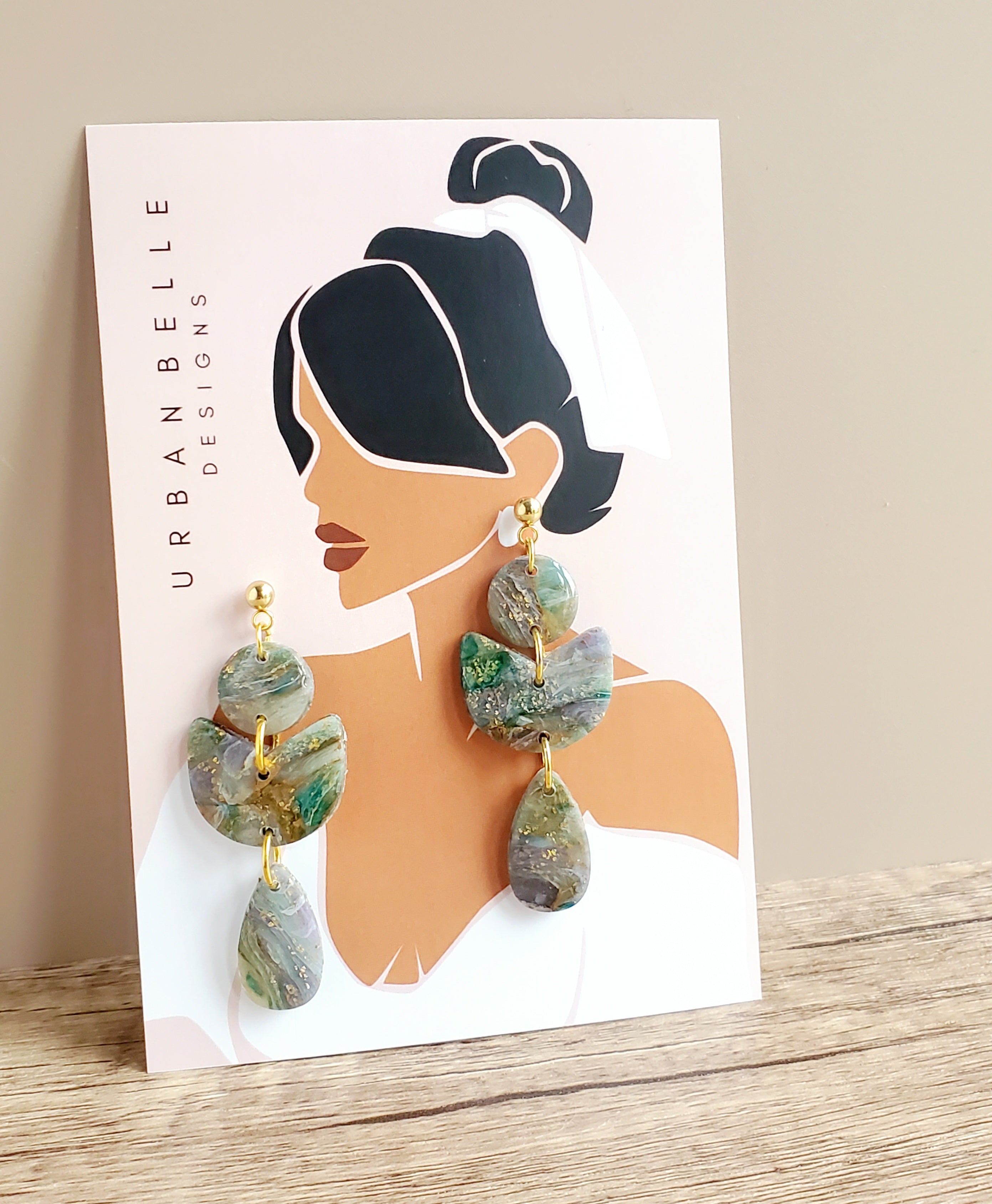 SOPHIE Statement Earrings - Botanical Bloom
