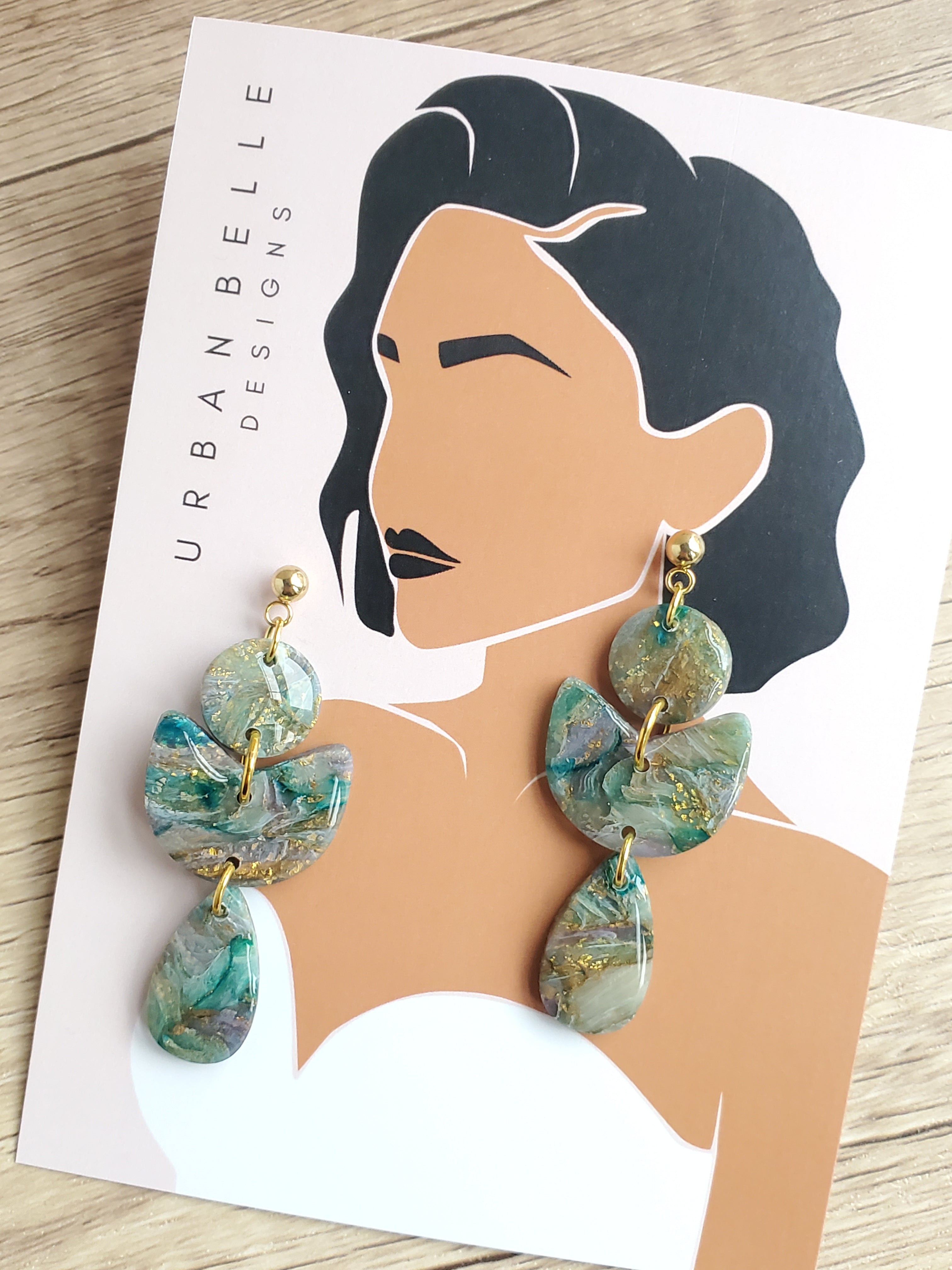 SOPHIE Statement Earrings - Botanical Bloom