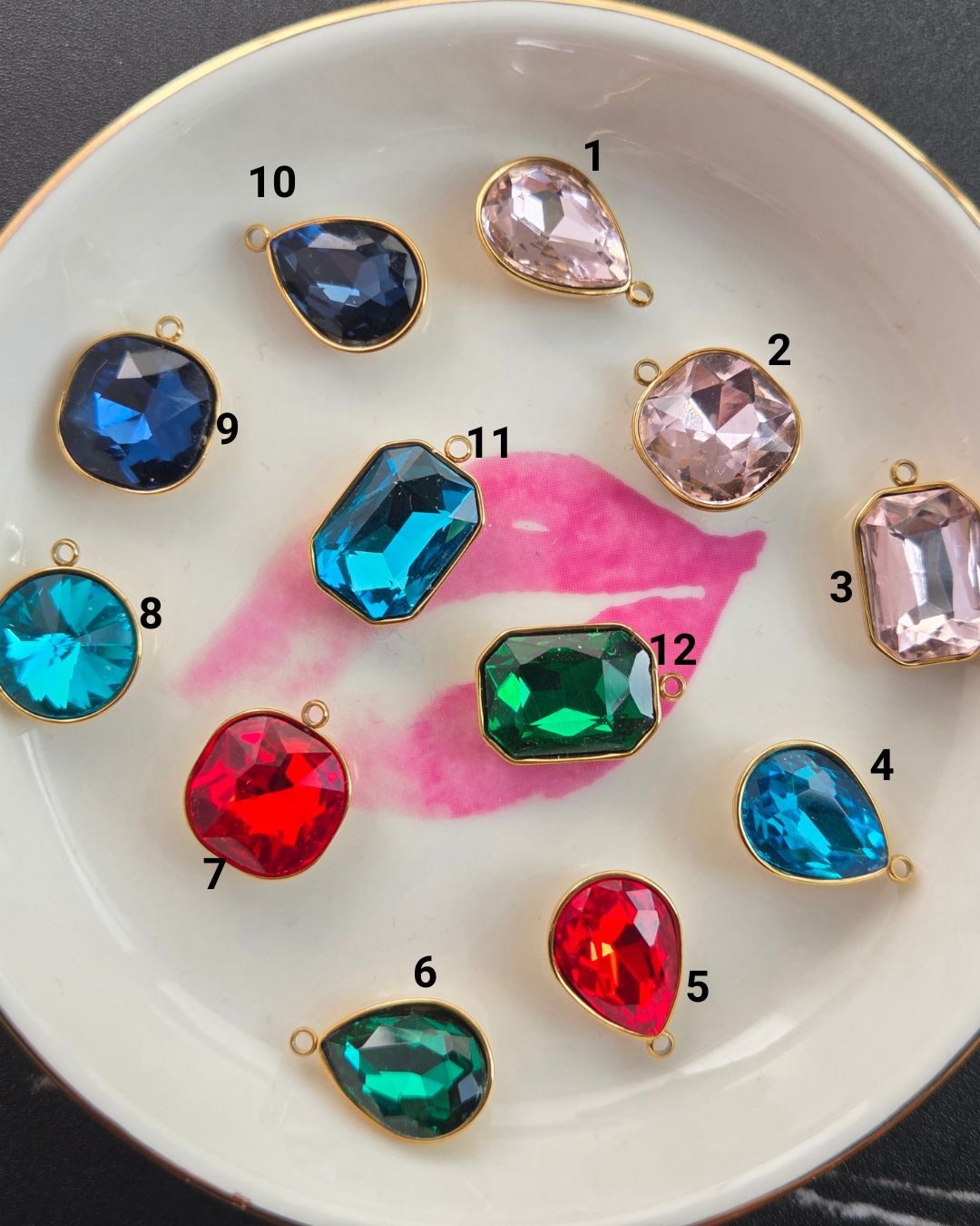 Color Pop Edit - Glass Charms for Custom Jewelry, Necklaces & Bracelets