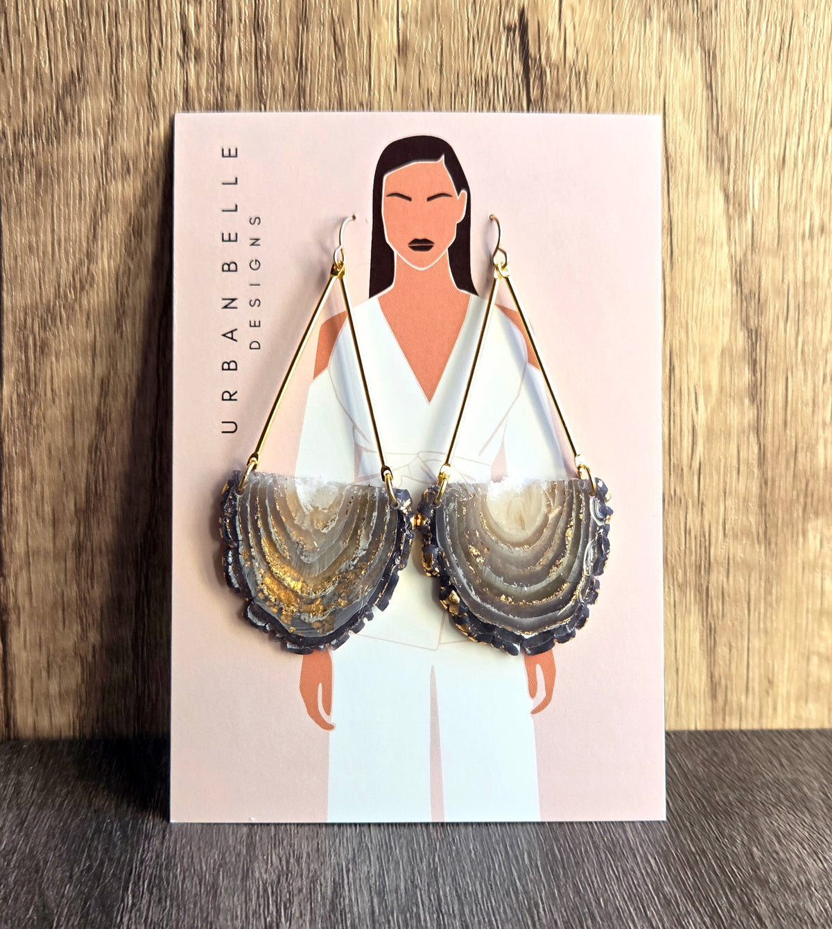 GAIA 14K Gold Filled Chandelier Statement Earrings - Ash