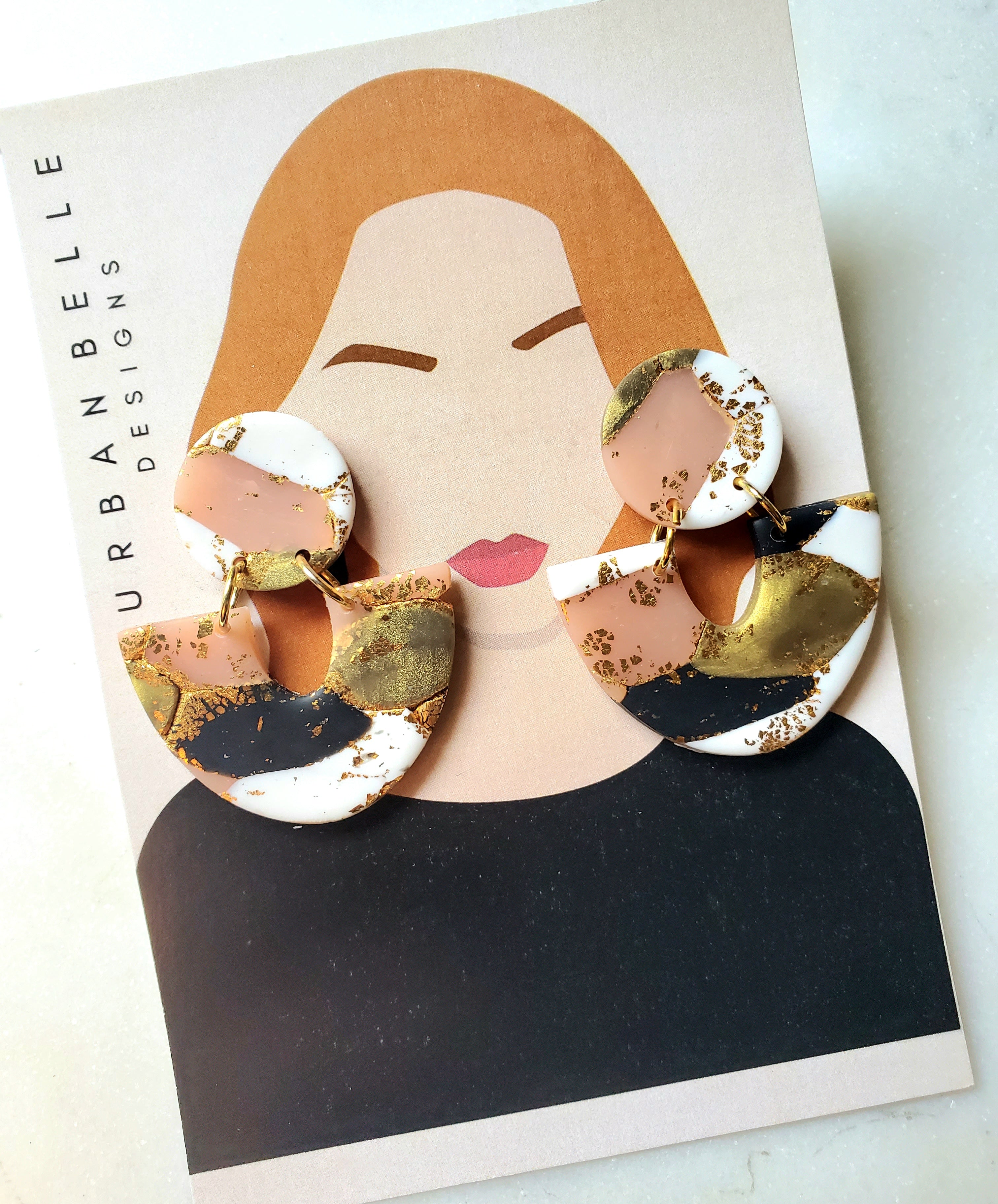 LOLA Statement Earrings - Terrazzo