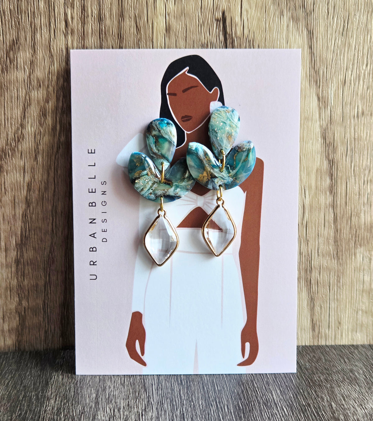 EMMA Glass Statement Earrings