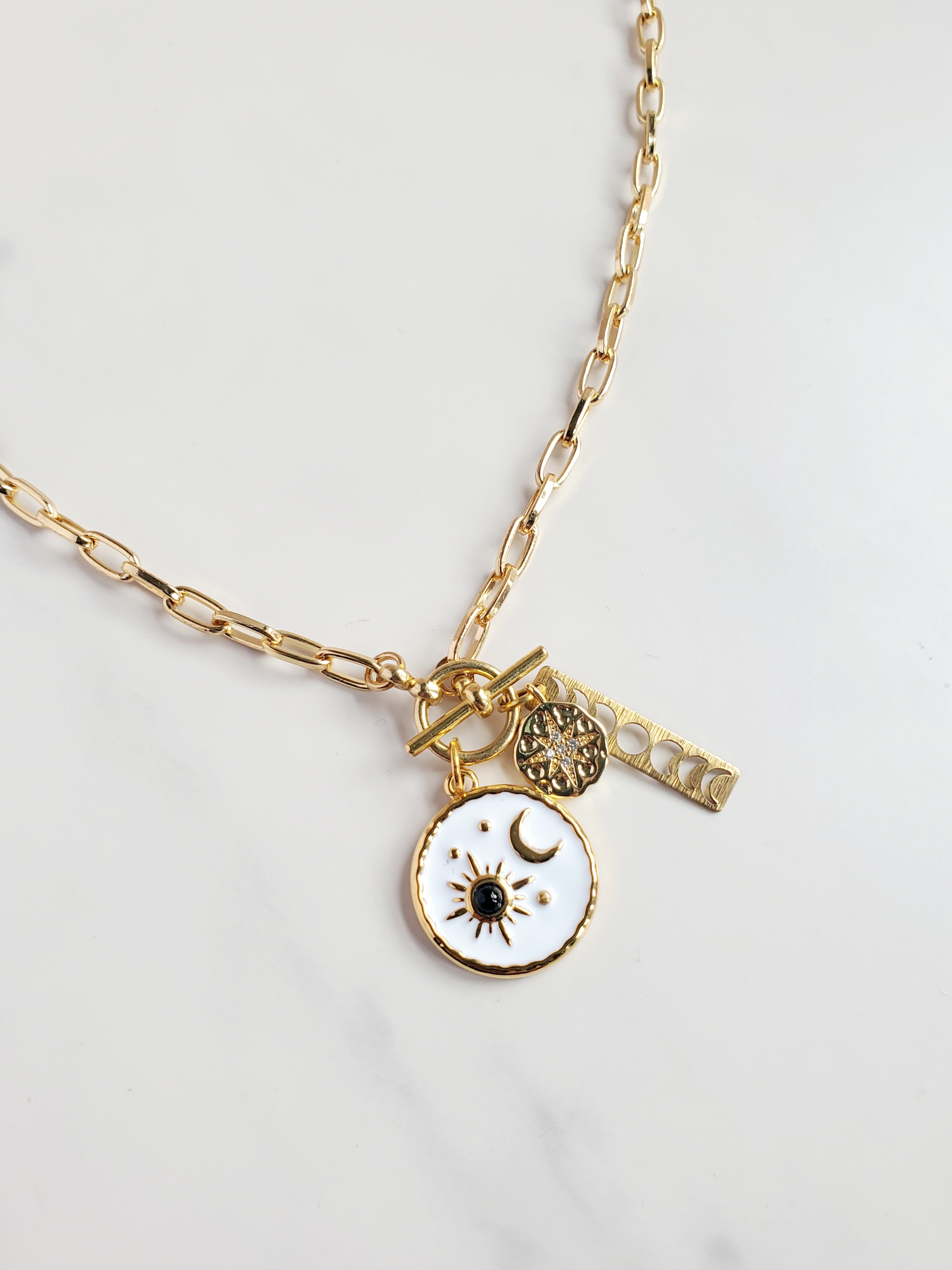 MAVEN Charm Lariat Necklace - Various Styles