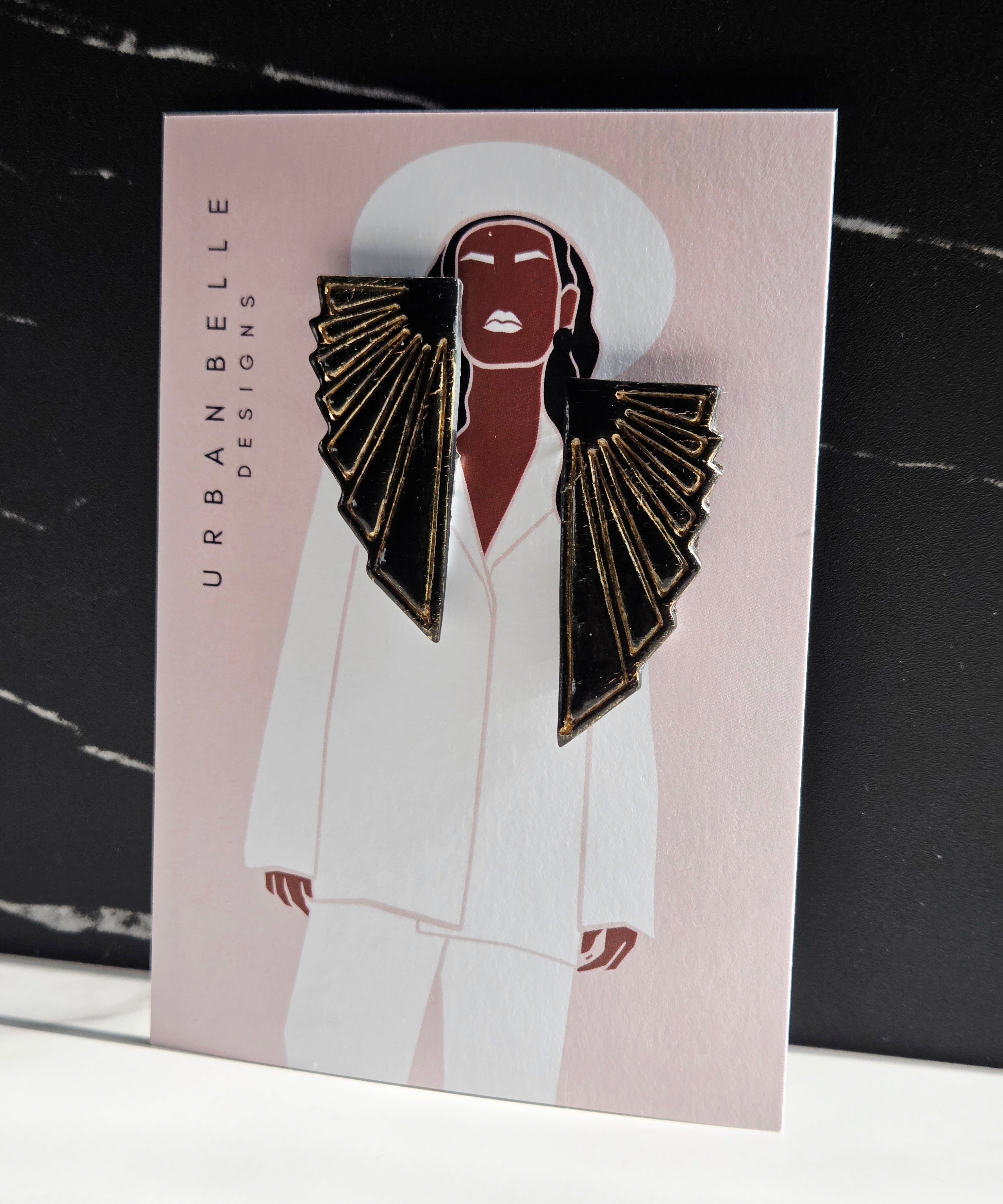 Empress of Night Statement Earrings