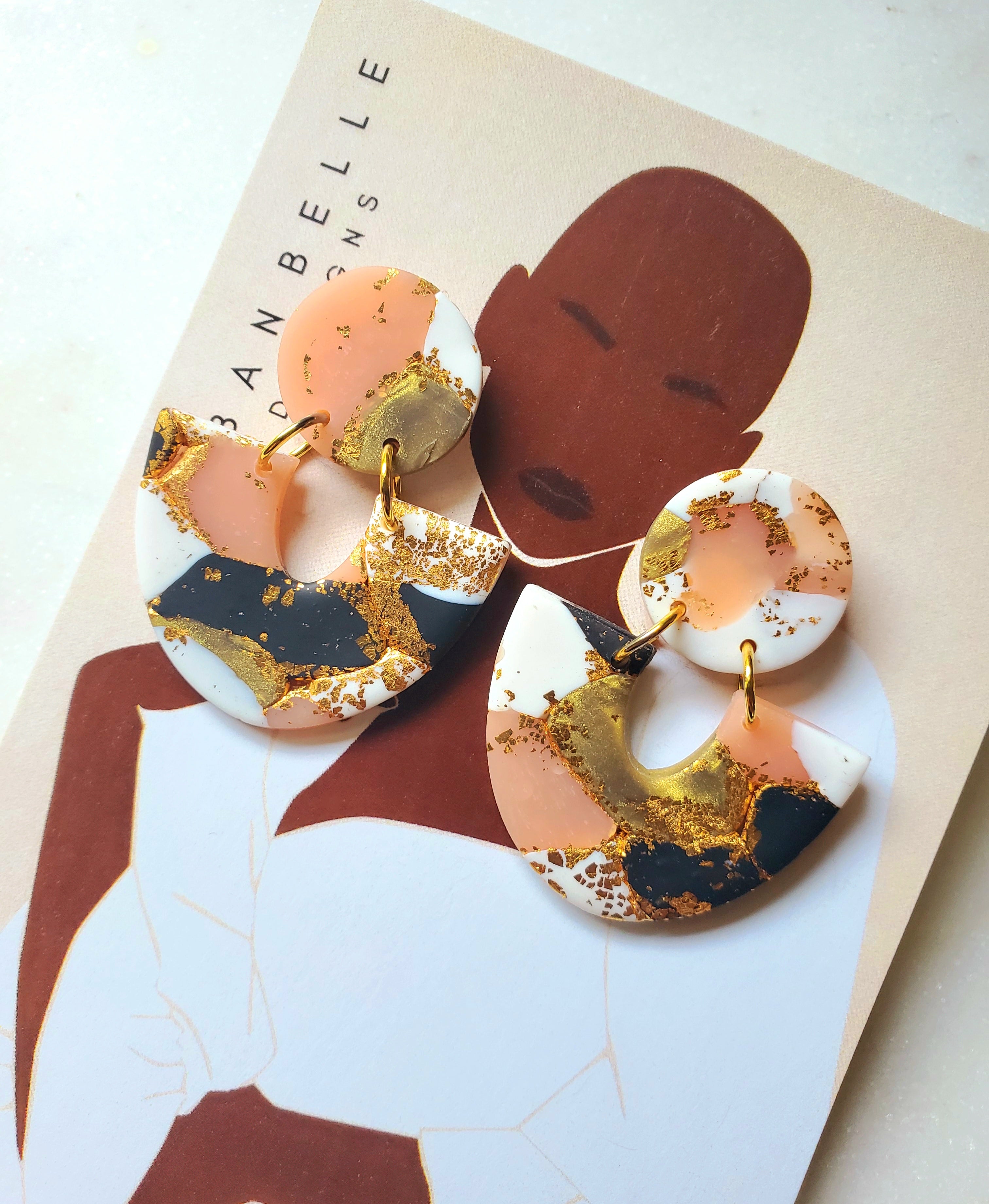 LOLA Statement Earrings - Terrazzo
