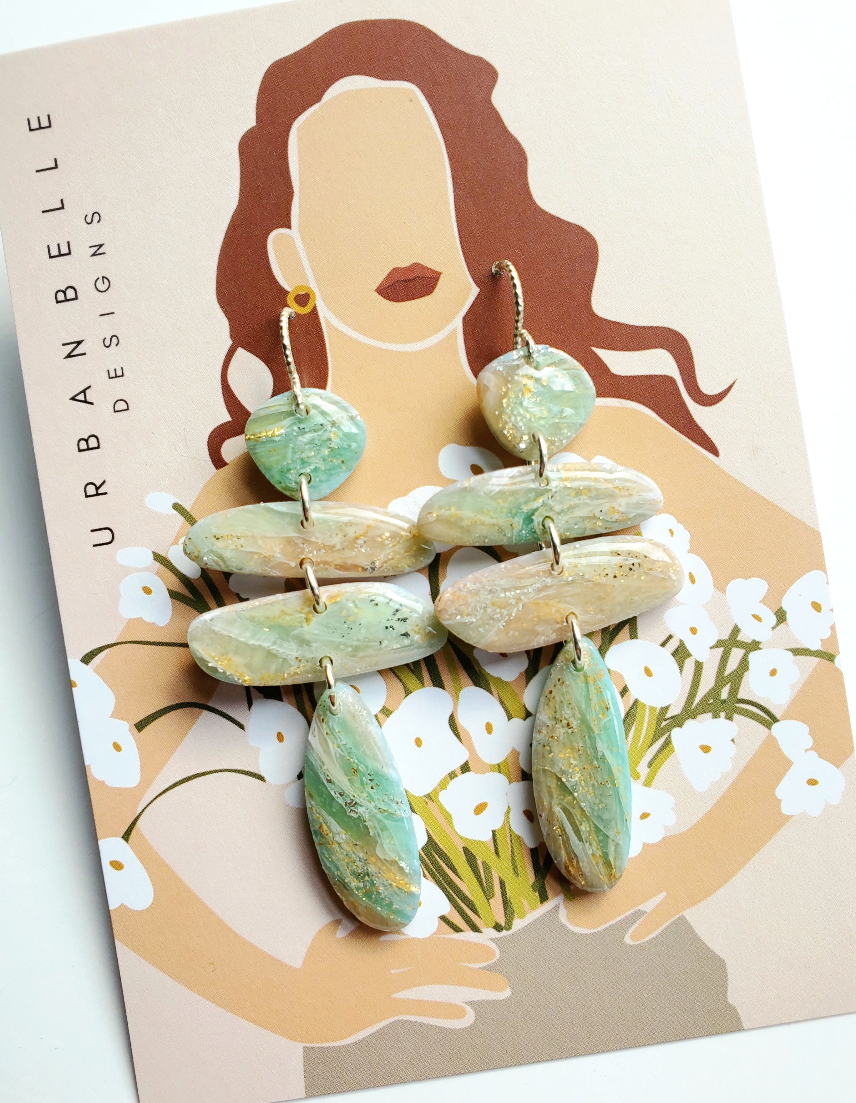 SERENA Agate Inspired Statement Earrings - Various Styles