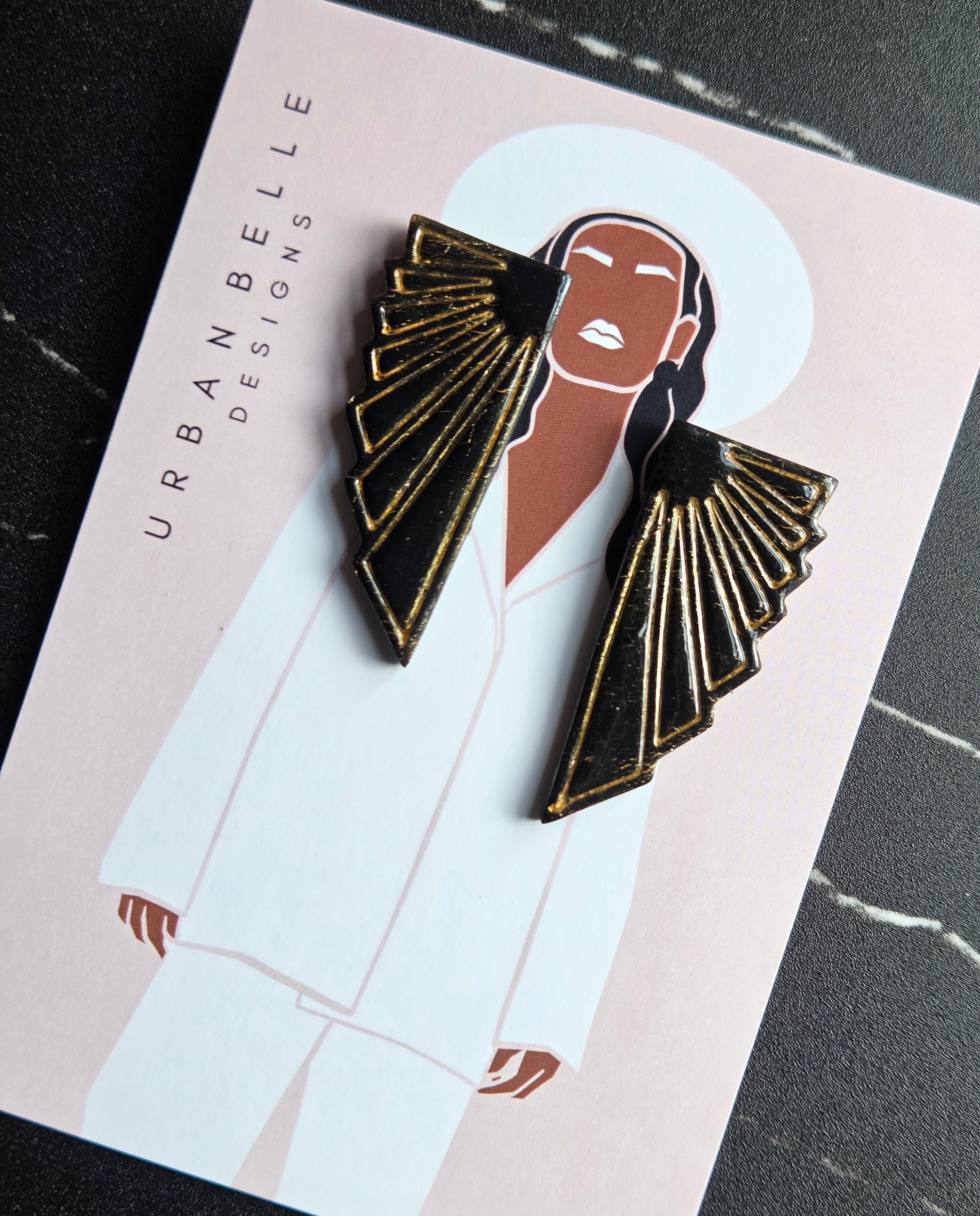 Empress of Night Statement Earrings