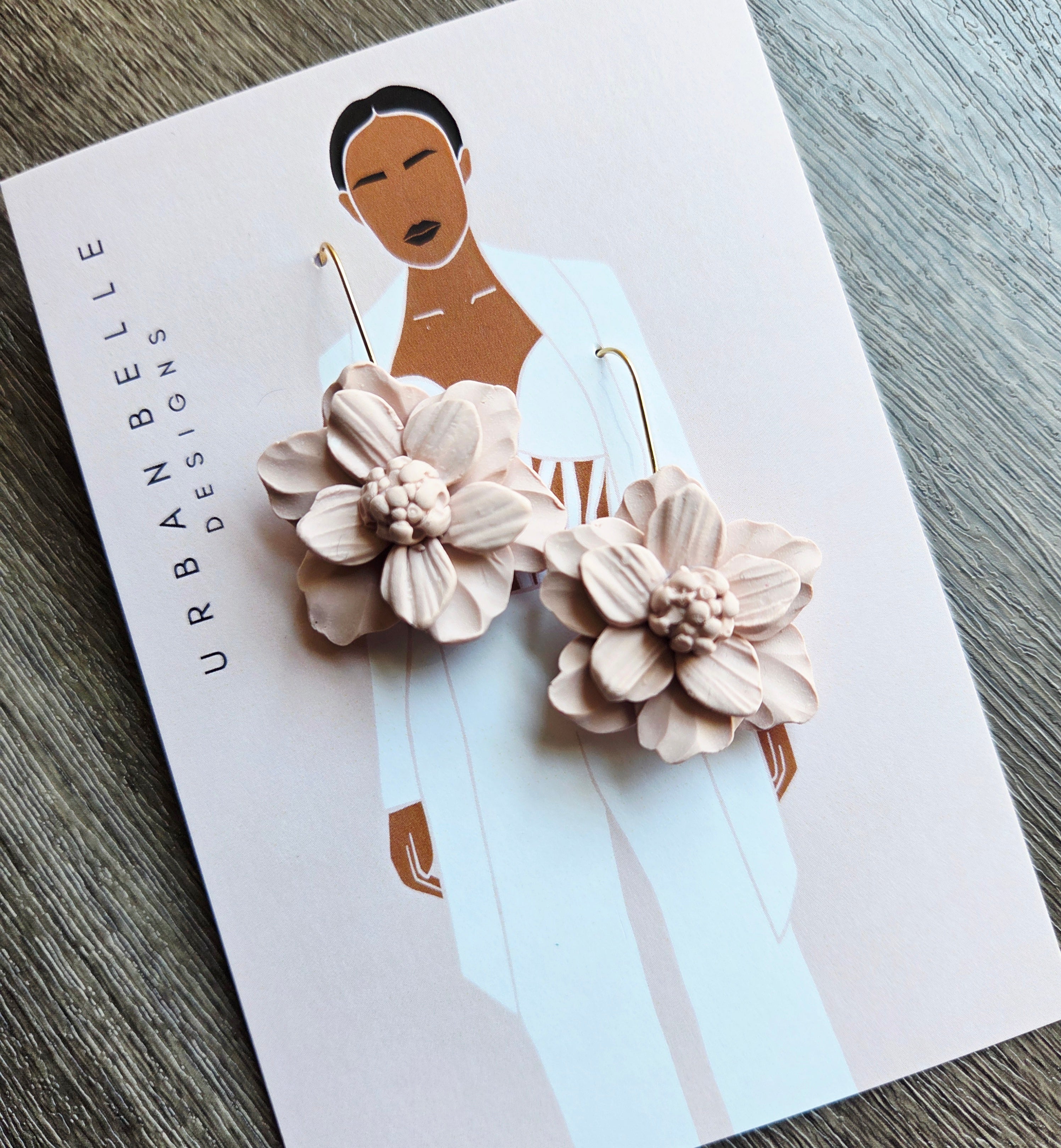 SIMPLY JOSIE Sampaguita Earrings - Lavender/Rose Pink