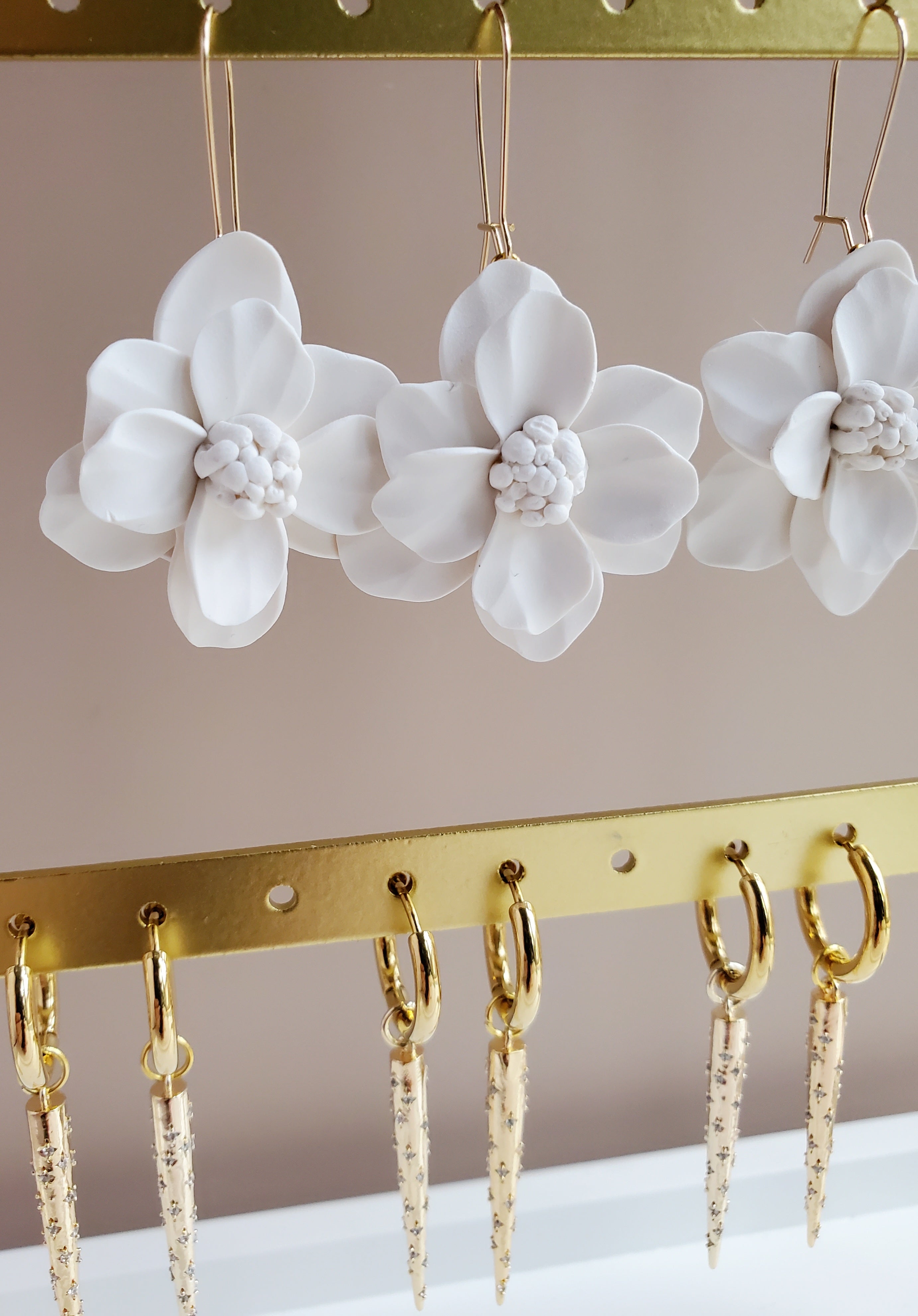SIMPLY JOSIE Sampaguita Earrings 14K Gold Filled Loops