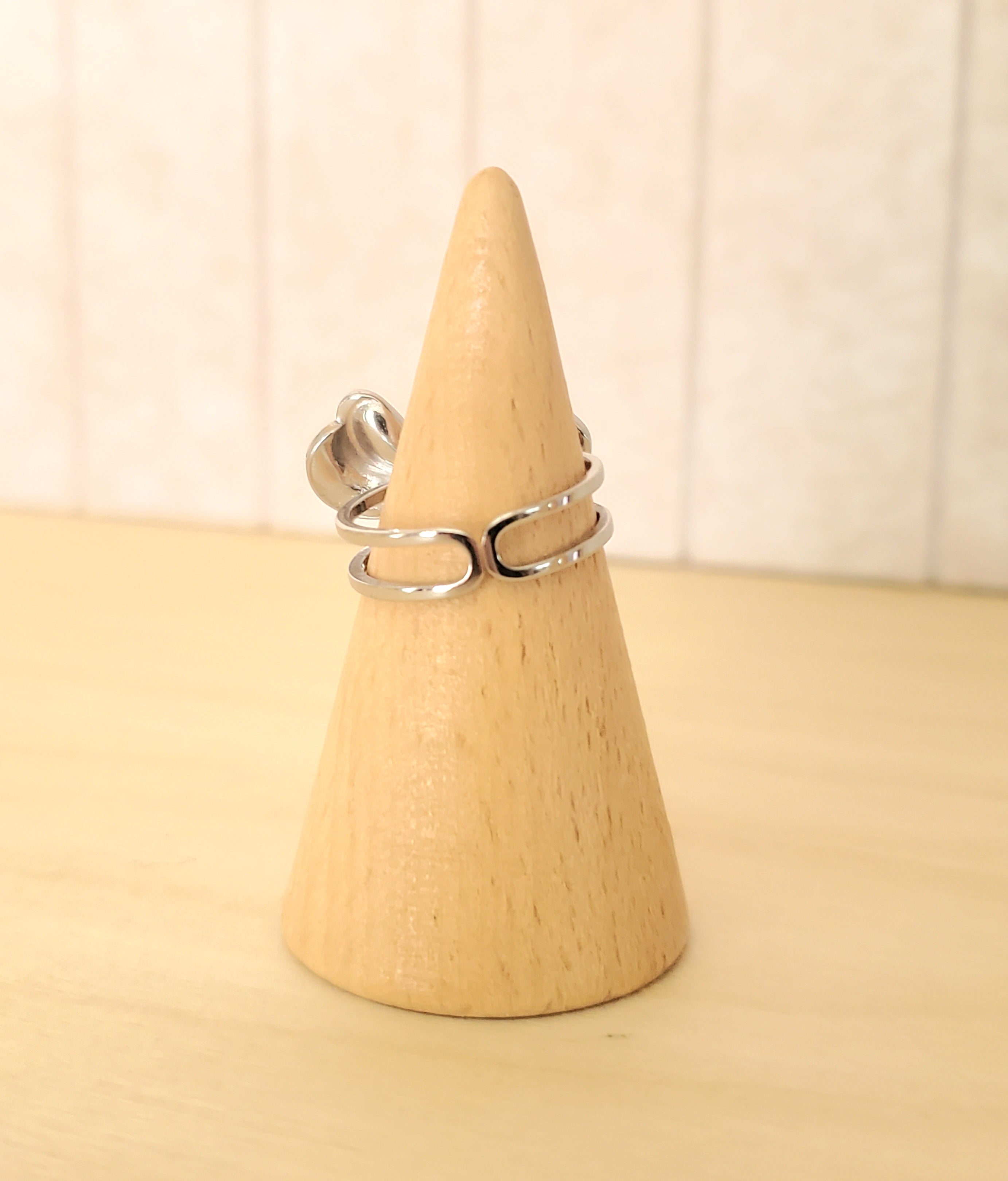 Bow Ribbon Statement Ring - Gold/Silver