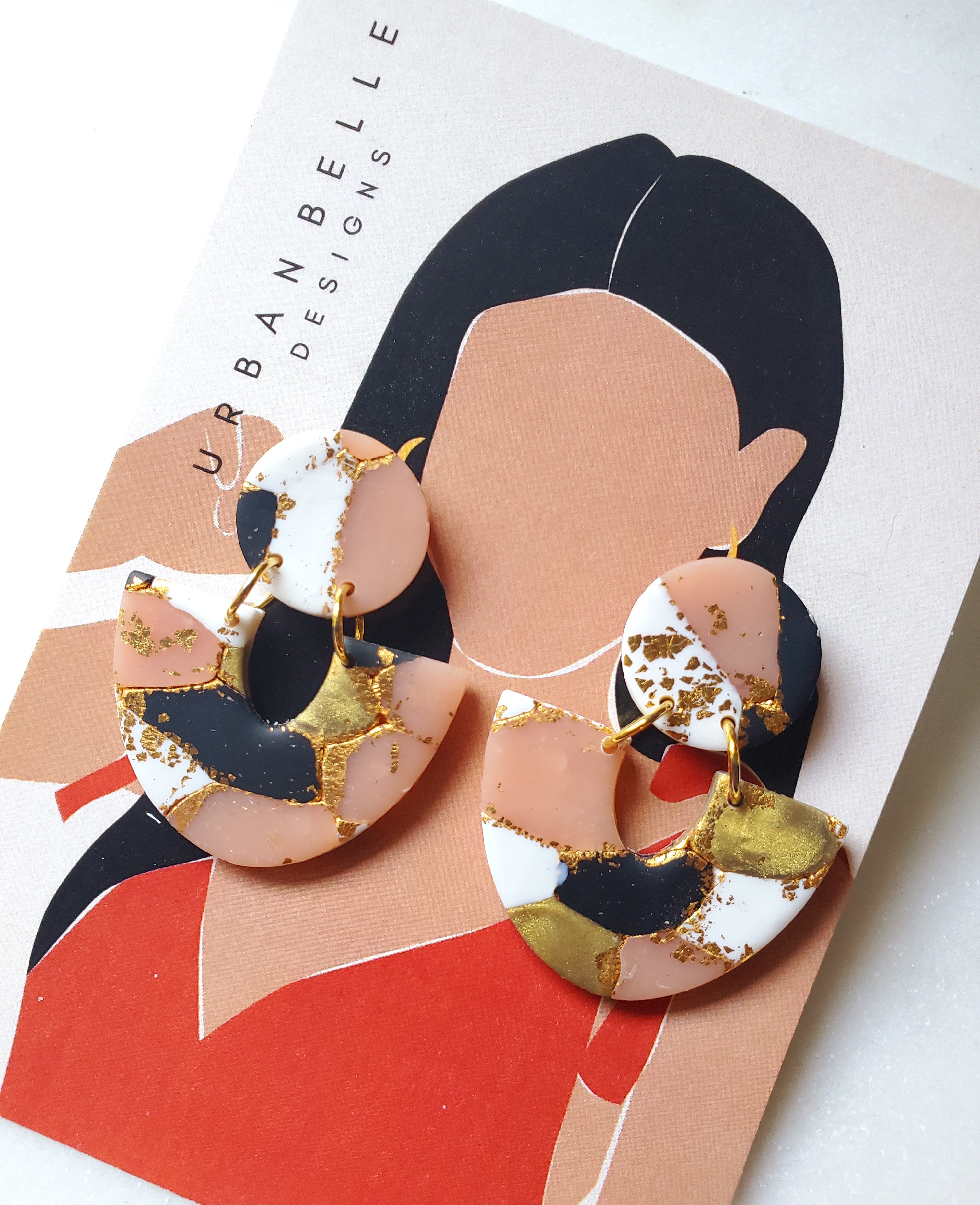 LOLA Statement Earrings - Terrazzo