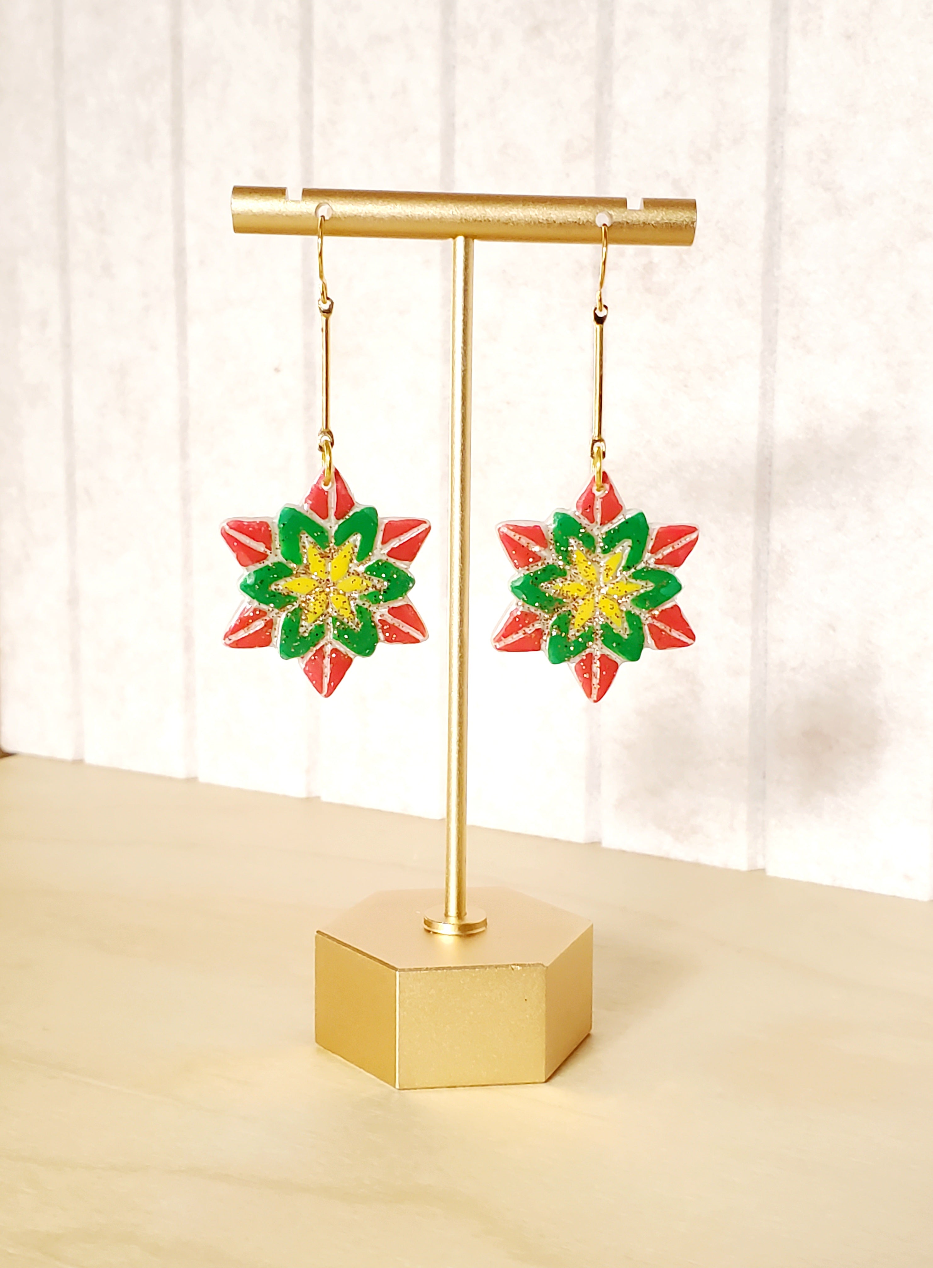 Filipino Parol Christmas Earrings