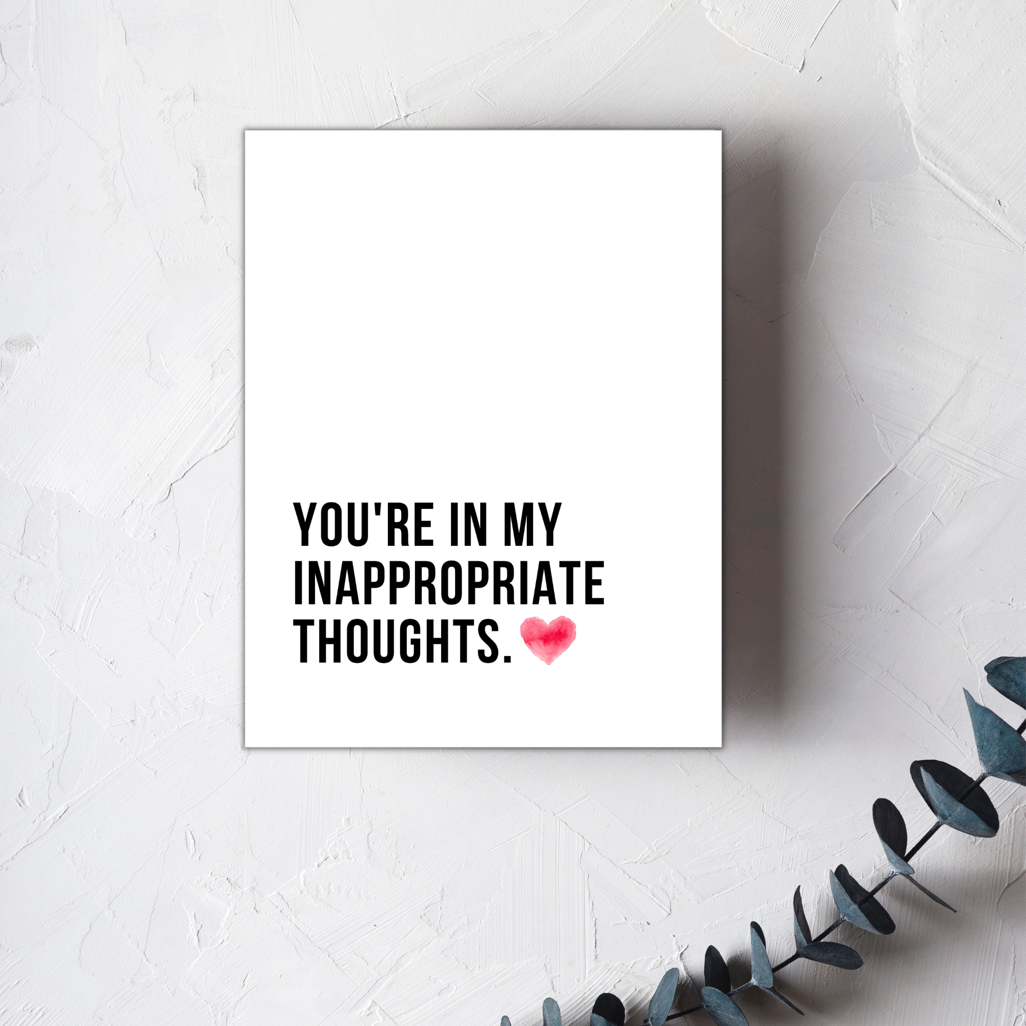Inappropriate Thoughts - Greeting Card