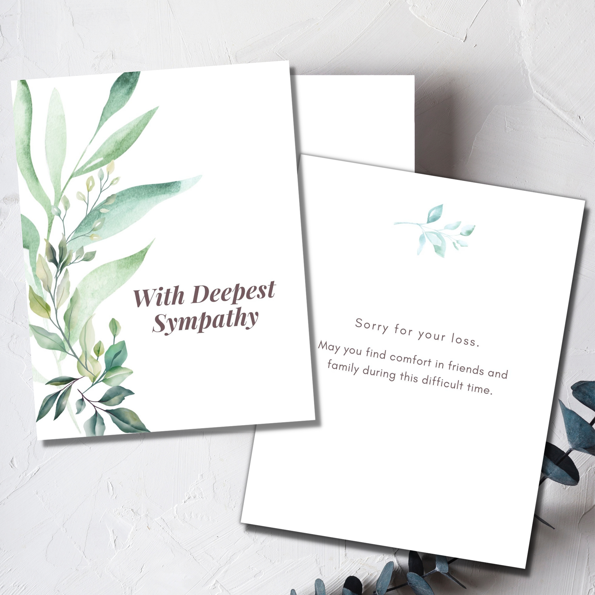 With Deepest Sympathy Greeting Card
