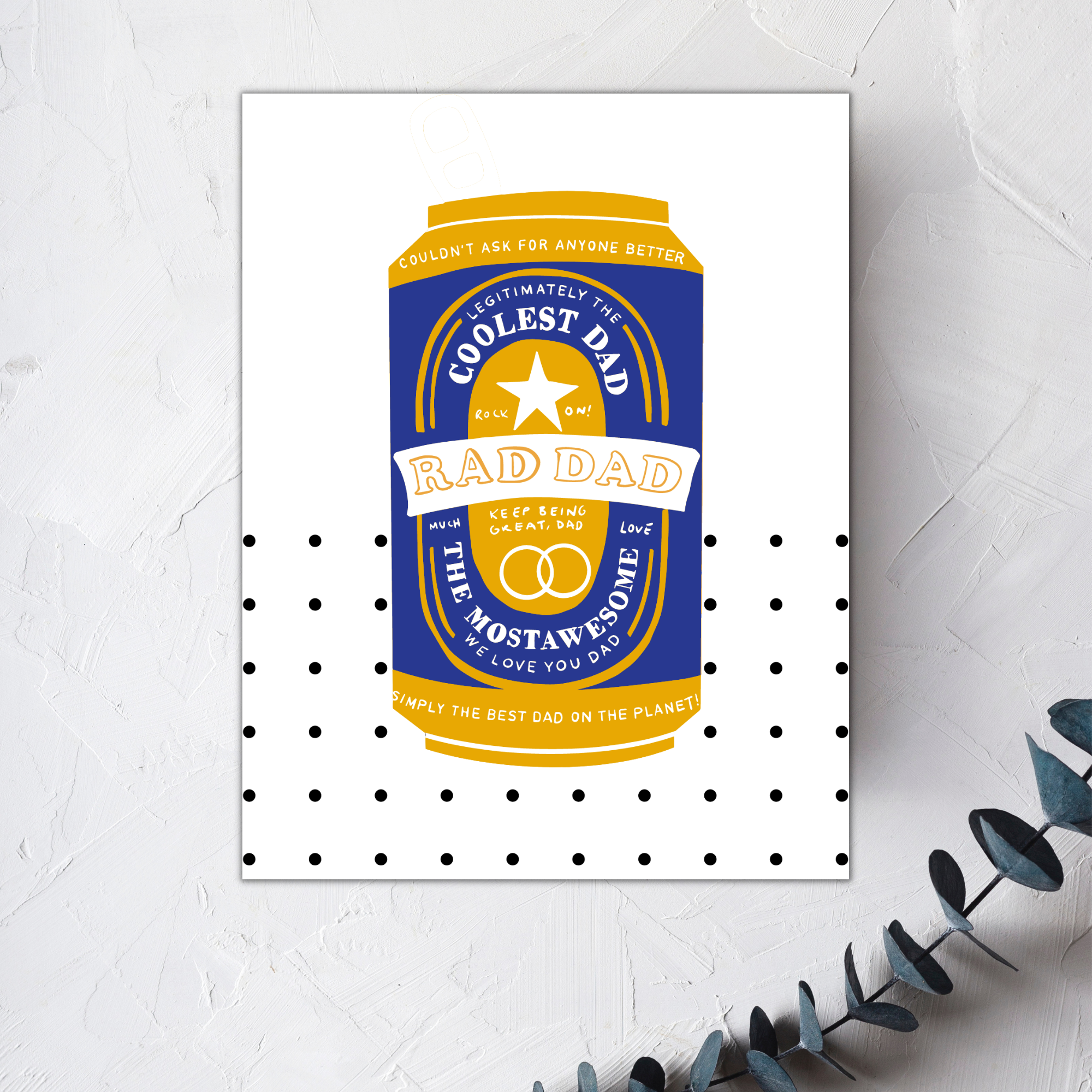 Cheers to Dad - Father's Day and Birthday Greeting Cards