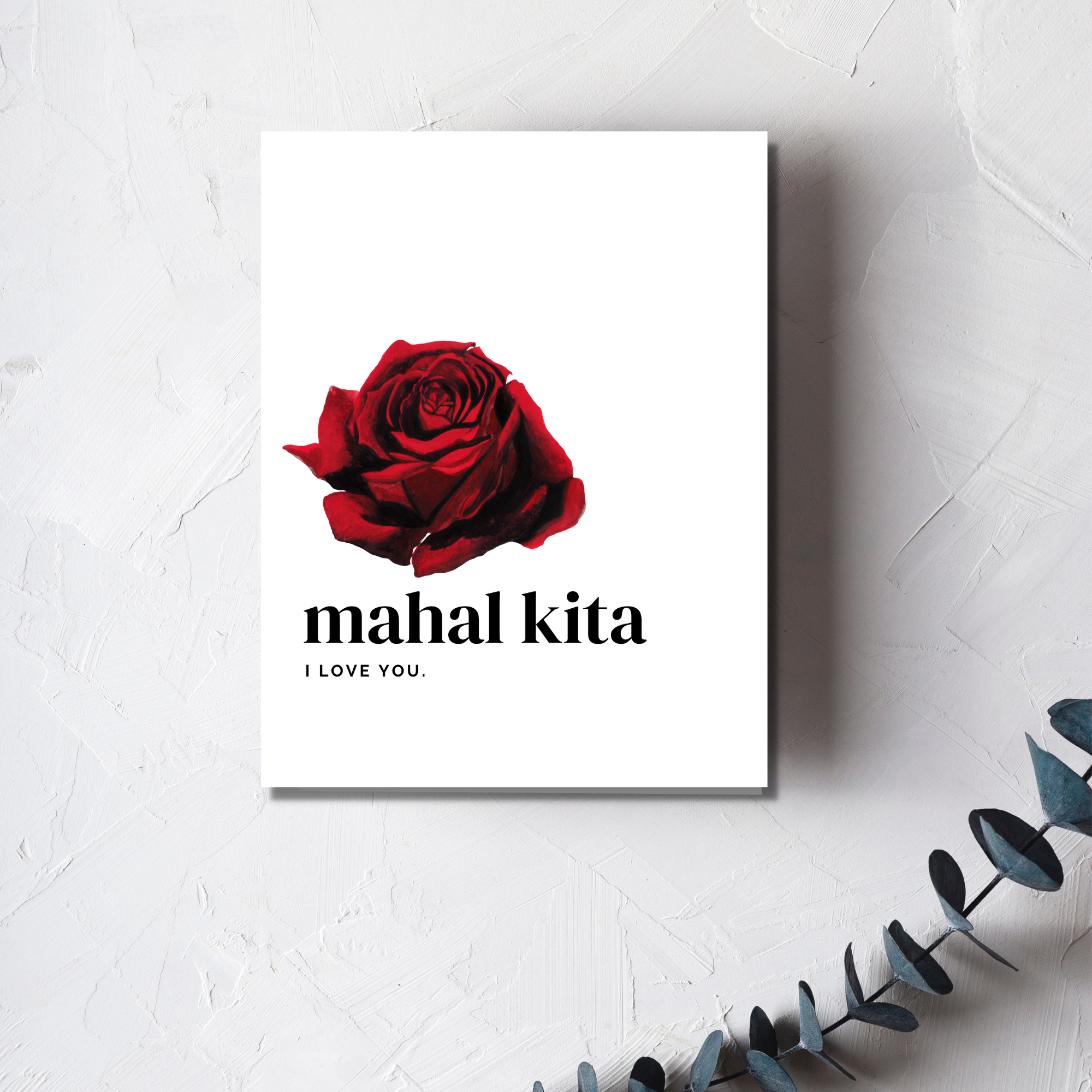 Mahal Kita I Love You - Greeting Card